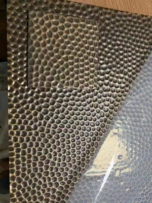 201 304 Wall Decoration Stamped Honeycomb Stainless Steel Sheets
