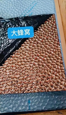 201 304 Decoration Stamped Honeycomb Stainless Steel Sheets 3D Wall