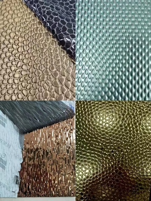 Gold Rose Gold Color Plating Honey Comb Stainless Steel Sheet Metal 4x8