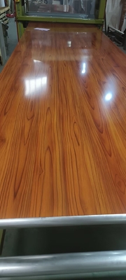 Imitation Solid Wood Grain Stainless Steel Sheets Hotel Decoration