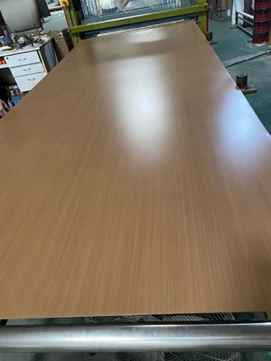 Imitation Solid Wood Grain Stainless Steel Sheets Hotel Decoration