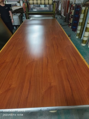 Imitation Solid Wood Grain Stainless Steel Sheets Hotel Decoration