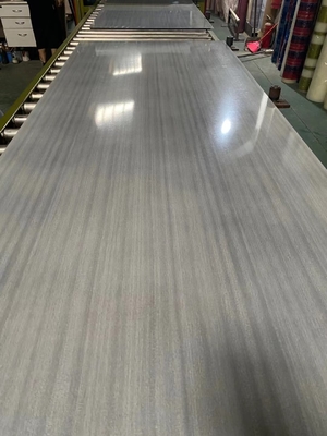 Decoration Imitation Solid Wood Grain Stainless Steel Sheets 3D Wall