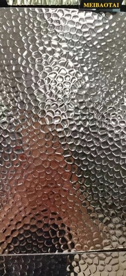 SS304 Embossed Honeycomb Stainless Steel Sheet Decoration Plate