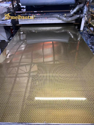 Gold Mirror Etching Stainless Steel Sheet Cold Rolled SS Plate