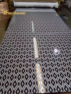 Silver Mirror Decorative Etched 201 Stainless Steel Sheet