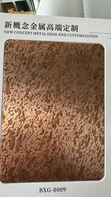 Ss304 Antique Color Etching Stainless Steel Sheet Decoration Plate