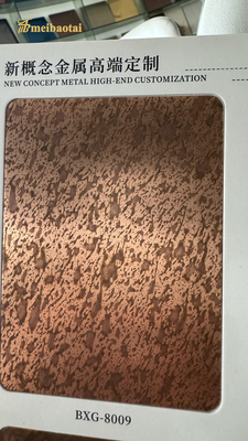Ss304 Antique Color Etching Stainless Steel Sheet Decoration Plate