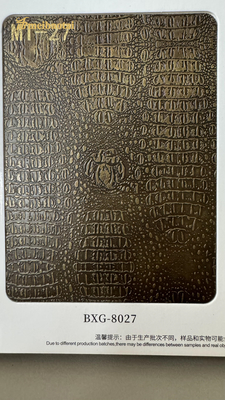 201 304 Decoration Imitation Antique Copper Stainless Steel Sheets 3D Wall