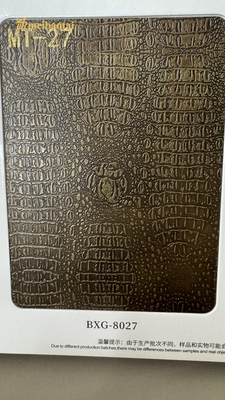 201 304 Decoration Imitation Antique Copper Stainless Steel Sheets 3D Wall