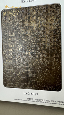 3D Wall Imitation Antique Copper Decoration Stainless Steel Sheets