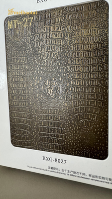 3D Wall Imitation Antique Copper Decoration Stainless Steel Sheets