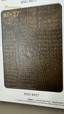 3D Wall Imitation Antique Copper Decoration Stainless Steel Sheets