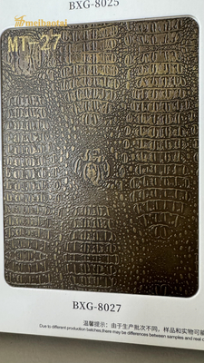 3D Wall Imitation Antique Copper Decoration Stainless Steel Sheets