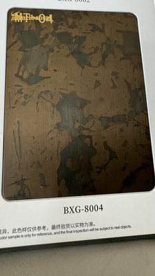 Hotel Wall Decoration Imitation Copper Ageing Stainless Steel Sheets