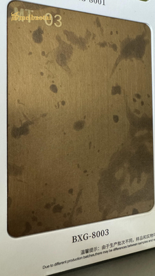 New Style Hairline Bronze Color Stainless Steel Sheet Decoration Plate