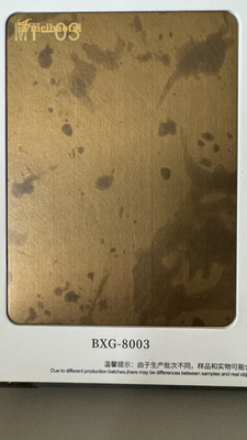 New Style Hairline Bronze Color Stainless Steel Sheet Decoration Plate