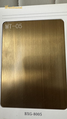Antique Bronze Hairline Standbast  Stainless Steel Sheet Decoration Hotel ,Wall