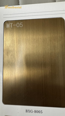 Antique Bronze Hairline Standbast  Stainless Steel Sheet Decoration Hotel ,Wall
