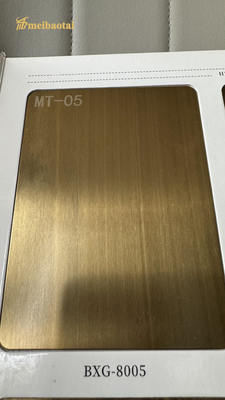 Antique Bronze Hairline Standbast  Stainless Steel Sheet Decoration Hotel ,Wall