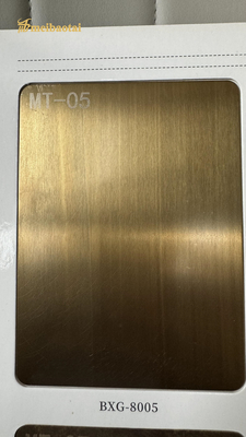 Antique Bronze Hairline Standbast  Stainless Steel Sheet Decoration Hotel ,Wall
