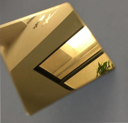 PVD Gold Color Mirror Finish Decorative Stainless Steel Sheet