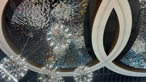 Mirror Water Ripple Stainless Steel Sheet Decoration Ceiling Hotel Room