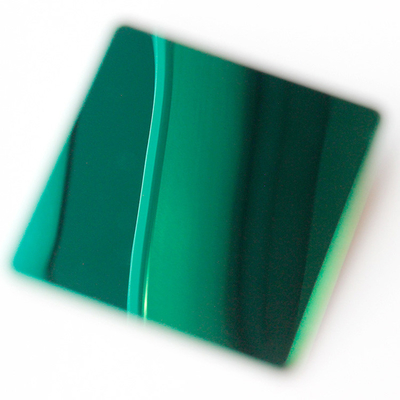 Mirror PVD Green Color Plating Decorative Stainless Steel Sheet