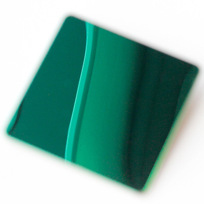 Mirror PVD Green Color Plating Decorative Stainless Steel Sheet