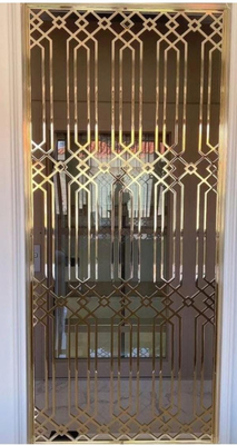 Customizable Stainless Steel Room Divider Laser Cut Multiple Finishes For Hotels Bars And More