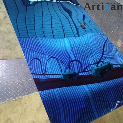 ASTM Standard  Blue Mirror Stainless Steel Plate PVD Panel