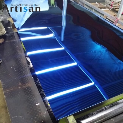 ASTM Standard  Blue Mirror Stainless Steel Plate PVD Panel