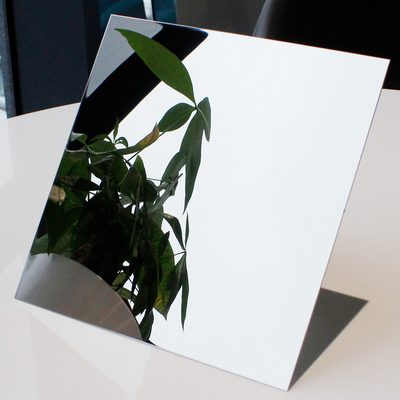 Silver Mirror Polished Stainless Steel Sheet 0.3-1.2mm Thickness