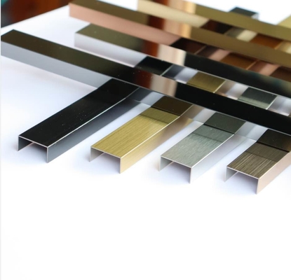 Manufacturer U Profile 304 Stainless Steel Tile Trim U Shape