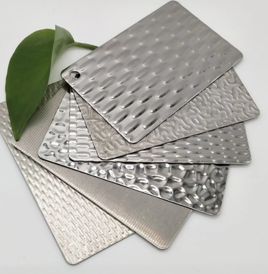 Ss304 201 Embossed Linen Stainless Steel Sheet Decoration Plate