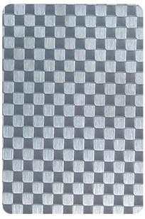Stainless Steel Embossed  Sheet  Square Pattern Decoration Plate