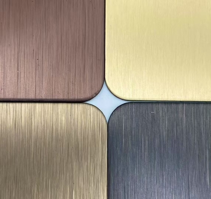 Four Feet NO.4 Finished SS Decorative Plate 0.65mm Thickness