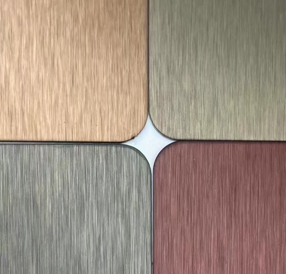 Four Feet NO.4 Finished SS Decorative Plate 0.65mm Thickness