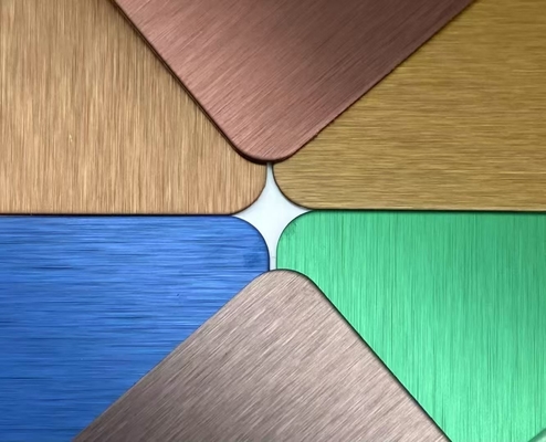 Four Feet NO.4 Finished SS Decorative Plate 0.65mm Thickness