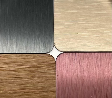 Four Feet NO.4 Finished SS Decorative Plate 0.65mm Thickness