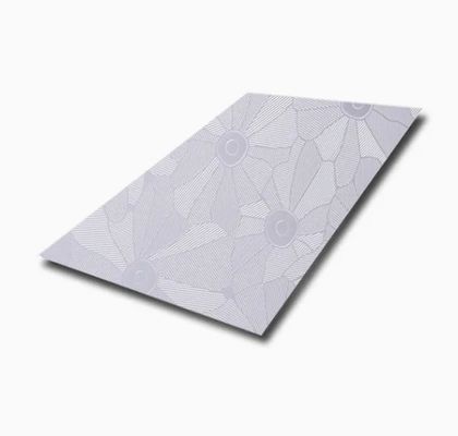 SS304 201 Flower Pattern Embossed Stainless Steel Sheet Decoration Plate