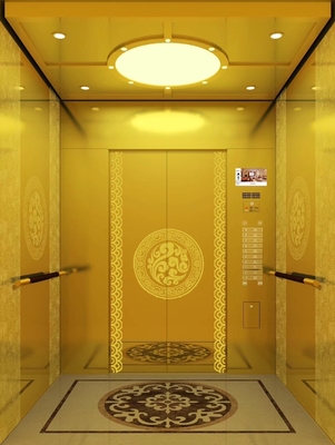 PVD Gold Mirror Elevator Stainless Steel Sheet Four Feet