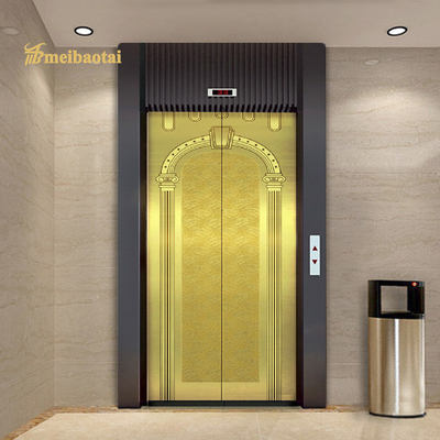 Gold Lift Decorative Elevator Stainless Steel Sheet 0.95mm Thickness EN Standard