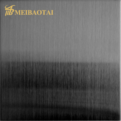 0.65mm Thickness Black Hairline Stainless Steel Sheet 4*8FT