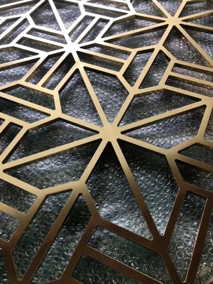 Antique Brass Stainless Steel Room Divider Wall Divider ODM Available