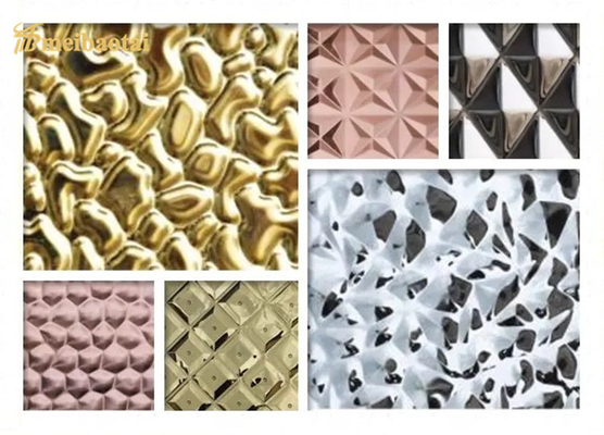 AISI Stainless Steel Sheet Decoration Embossed Plate 0.85mm Thickness