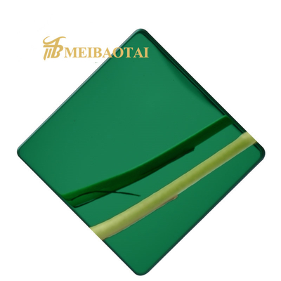 4*8ft Green Mirror SS Colour Sheet Decoration Stainless Steel Color Plate 2.0mm
