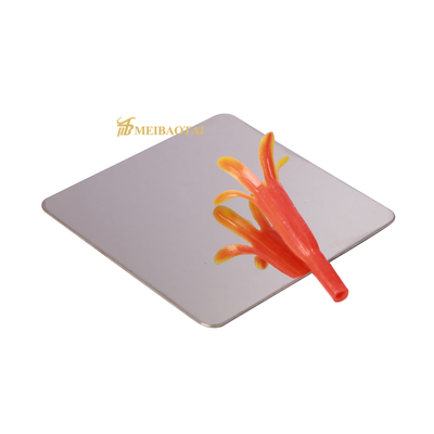 Mirror Finish Decorative Stainless Steel Sheet 4x8 0.6mm Thickness