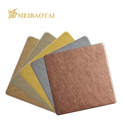 Decorative Stainless Steel Sheet Metal 3mm 304 Grade Viberation Technique