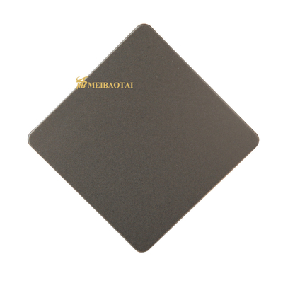 Sandblasted Colorful Decorative Stainless Steel Sheet 0.75mm Thickness Anti Fingerprint